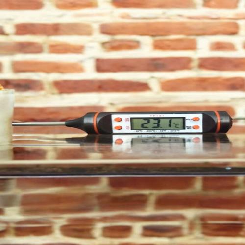 Laboratorio Medidor Temperatura (Termometro) para Asar Carne o Sopa TP101 24cm (-50-300°C)