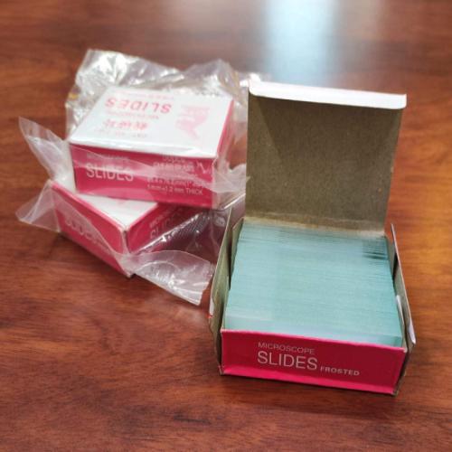 Laboratorio Microscopio Portaobjetos (Slides) 75*20mm  #7105 50pieza/caja